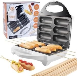 MasterChef Mais Dog Maker – Forno elettrico antiaderente da cucina, perfetto per hot dog su un bastone, bastoncini di mozzarella al formaggio, cake pop, barbecue, regalo di compleanno – guida alle