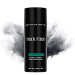 Thick Fiber - Hair Building Fibers (Black) 25gm - Hair Fibers For Thin & Fine Hair -Hair Thickening Fibers for Men & Women