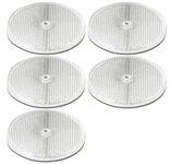 3.165 ÃƒËœ" Clear Round Front Reflector White Pack of 5 for Trailers Fence Gate Posts