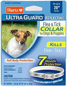 Hartz UltraGuard Flea & Tick Collar for Dogs and Puppies, 7 Month Flea and Tick Protection and Prevention Per Collar, Reflective, Up to 20 Inch Neck