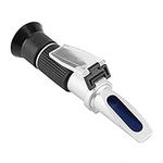 TOPINCN 3-in-1 Refractometer, Grape and Wine Alcohol Refractometers Aluminum Digital Portable Hand Held Tester Meter Three Scales 0-25% Vol 0-40% Brix 0-22 Baume