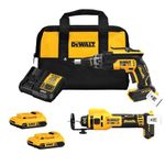 DEWALT 20V MAX XR Brushless 2-Tool Drywall Screwgun & Cut-Out Tool 2X 2.0Ah Combo Kit (DCK265D2)