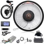 Electric Bike Wheel Conversion Kit 26in Rear Wheel Drive Power Controller Display Turn Bike to Electric Motor Wheel Bicycle Modify Kits 36V Back Drive (26Inches Rear Wheel Drive 500W)