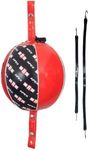 Ringside Apex Boxing Training Double End Bag, Red/Black, 7 Inch