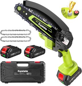 Supstable 6-Inch Mini Chainsaw – Portable Electric Handheld Saw