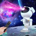 STAPERFO Galaxy Star Projector Night Lights - Astronaut Starry Nebula Ceiling Projection Lamp with Timer and 360° Adjustable, Kids Room Decor, for Bedroom, Gaming Room etc