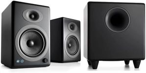 Audioengine A5 150W Wireless Bluetooth Home Music System Black with S8 Black Subwoofer with Remote