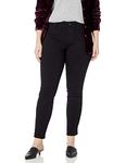 Jessica Simpson Women's Plus Size Kiss Me Skinny Pant, Olive Dye Black, 22