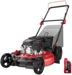 PowerSmart Gas Lawn Mower 21-inch, 144cc OHV Engine 3-in-1 Rear Bag, Mulch and Side Discharge, 6-Position Height Adjustment