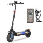 iScooter Electric Scooters Adult, iX3/iX4 Fast Electric Scooter 10" Off-road Tires with 4 Shock Absorbers Foldable E Scooter, 40-45km Range,3 Speed Modes,LCD Display,Dual Braking System