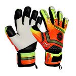 GK Saver Professional Football Goalkeeper Goalie Gloves Kids Revenge (Champ YES Savefinger, 6)