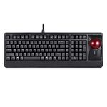 Perixx PERIBOARD-522 Wired Trackball Mechanical Keyboard, Built-in 2.17 Inch Trackball with Pointing and Scrolling Feature, US English Layout