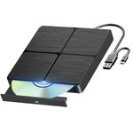 Yaeonku External Blu Ray Drive, Portable USB 3.0 Type-C 3D Blu Ray Players CD DVD BD Reader, Slim Optical Bluray CD/DVD Burner for Laptop MacBook Desktop PC Compatible with Mac OS Windows XP/7/8/10/11