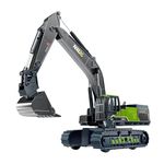 Coelon Unbreakable Crane Model Excavator Construction Engineering Vehicle Friction Powered 360 Moving Parts Inertia Toys Trucks Building Vehicles for Kids 2 Years and Above