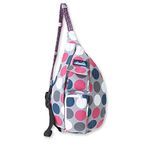 KAVU Mini Rope Bag Cotton Crossbody Sling, Got Dots, One size