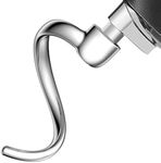 Professional 6 QT Dough Hook for KitchenAid Mixer,Stainless Steel,Spiral Dough Hook Attachment for KitchenAid 5Plus & 6QT Bowl-Lift Stand Mixers (Stainless Steel, 5/6 Qt Bowl-Lift Dough Hook)