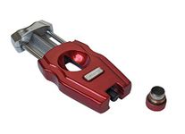 Prestige Import Group - The Gladiator 2 in 1 V-Cut & Punch Steel Body Cigar Cutter with Stainless Steel Blades - Candy Apple Red Pearl