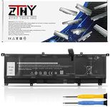 ZTHY 75Wh 8N0T7 Laptop Battery Replacement for Dell XPS 15 9575 2-in-1 Precision 5530 2-in-1 Mobile Workstation 15-9575-D2801TS D1805TS D2605TS D1605TS i5-8305G i7-8705G P73F P73F001 TMFYT 0TMFYT