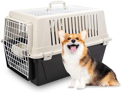 Ferplast Cat Carrier Small Dog Carrier, Double Opening, Secure, Practical, Easy to Clean, Durable Pet Travel Box up to 12 Kg, Includes Cushion, 60 x 40 x h. 38 cm