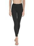 Jockey 2523 Women's Soft Touch Microfiber Elastane Stretch Leggings with Stay Warm Technology_Black_M