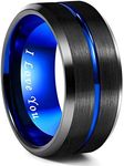 Greenpod 10MM Black Tungsten Ring f