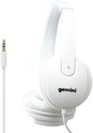 Gemini Sound DJX-200 White Professional DJ Headphones - Over-Ear Monitor with 40mm Drivers, Ultra-Comfort Ear Cups, Noise Isolation, Lightweight Design for DJing, Gaming, Podcasting, Music Production