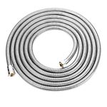 Aopoy Long Shower Hose 4m, 157" Metal Stainless Steel Shower Pipe, Anti-Kink and Leakproof, Bathroom Shower Cable, Easy DIY Replacement