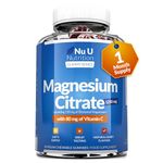 Magnesium Gummies 1250mg for Adults and Kids (5+) - 60 Vegan Gummies - Berry Flavour - Providing 150mg of Elemental Magnesium & 80mg of Vitamin C - Magnesium Citrate Supplement