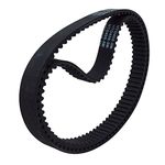 BEMONOC 2Pcs/Pack HTD 5M Rubber Timing Belts Closed-loop 400mm Length 80 Teeth 15mm Width Industrial Timing Belt