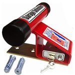 Garage Door Security with the British Made Garage Defender & Padlock Sold Secure Protect Your Assets Red Powder Coated Finish …