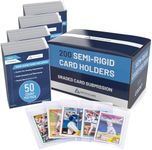 Semi Rigid Card Holder (200 Count) | PSA Graded Card Sleeves, PSA Card Holder, PSA Sleeves, PSA Card Sleeves, Sleeve Saver SGC Slab Sleeves, #1 Hard Sleeves for Cards Grading Submission BGS, CSG.