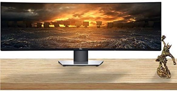 Dell U4919DW UltraSharp 49" Curved LED Backlit IPS Gaming Monitor, VESA Compatible, Anti-Glare, Tilt and Swivel (HDMI, USB 3.0, USB-C, Monitor Port)