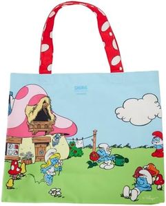 Loungefly Smurfs Village Life Canvas Tote Bag