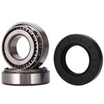 XiKe 1 Set Fits for 25mm Axles Trailer Wheel Hub Bearings Kit, 30205 Bearings and Seal TC 30x52x10mm, Rotary Quiet High Speed and Durable for Tapered Roller Bearings.