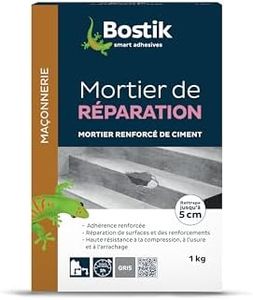 Bostik - Mortier de Réparation - Intérieur et Extérieur - Sol Et Mur - Scellement courant -1 kg