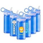 6 Pack Kids Water Bottle with Straw