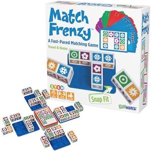 Funwares Match Frenzy: Portable Matching Puzzle Game for Kids & Family - Fast Setup Match Puzzle Game, Educational Matching Talent Game, Ideal for Travel, Home, Road Trips, 1-4 Players