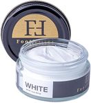 FootFitter Premium Shoe Cream Polish with Carnauba Wax, Restore & Shine Shoes or Boots – MADE IN USA (1.5 oz) Multiple Colors, White, 1.5oz