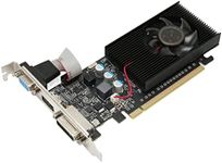 Bewinner Gaming Graphics Card 1GB DDR3 64bit Graphics Card 589MHz 1000MHz 2560X 1600 Graphics Card HDMI DVI VGA PCI Express 2.0 Computer Graphics Card for Gaming Video Editing