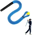 Cusprtm Golf Rope Swing Trainer, Professional Golf Swing Rope Training Aid to Improve Speed, Tempo, Rhythm, Flexibility and Strength, Golf Warm-Up Practice Equipment for Golfers of All Levels (Blue)