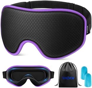 WAOAW Sleep Mask for Men Women: Blackout Eye Masks for Sleep - 3D Breathable Soft Comfortable Eye Mask for Travel - Valentines Day Gifts for Women Men