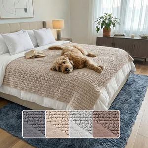 PAULATO BY GA.I.CO. Waterproof Blanket for Bed – King Absorbent Couch Cover for Intimacy – Machine Washable Stain-Resistant Pad for Large Sofa – Pets Cat & Dog Friendly Furniture Protector