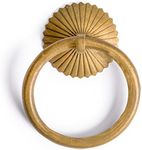 Hardware Philosophy Ring Brass Pulls Hardware 2.4 Inches - Set of 2 - Architectural, Interior Design, Furniture Cabinet Customization Hardware