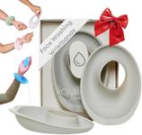 Liquilinks - LiquiBands Silicone Wrist Bands for Washing Face - Spa Face Wash Wristbands That Keep You Dry - 1 Pair of Wrist Water Guards - Essential Beauty Accessory for Teen Girls Dove Grey