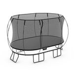 Springfree Trampoline Kids Oval Trampoline w/Safety Enclosure Net and SoftEdge Jump Bounce Mat for Outdoor Backyard Bouncing (Large Oval (8ft x 13ft))