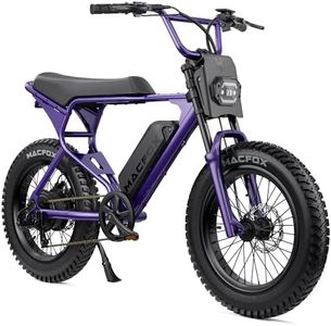 MACFOX X1S Fat Tire Ebike for Teens, 750W Peak, Class 2, UL 2849 Certified