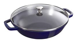 Staub 40511 Cast Iron 184 – Wok – 30 cm Dark Blue