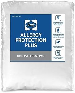 Sealy Allergy Protection Plus Crib Mattress Pad, White