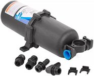 Jabsco 30573-0000 Marine Pressurized Water Accumulator Tank with Bladder (1-Liter), Black