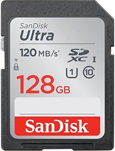 SanDisk 128GB Ultra SDXC UHS-I Memory Card - 120MB/s, C10, U1, Full HD, SD Card - SDSDUN4-128G-GN6IN [Older Version]